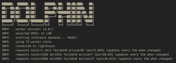 worker logs